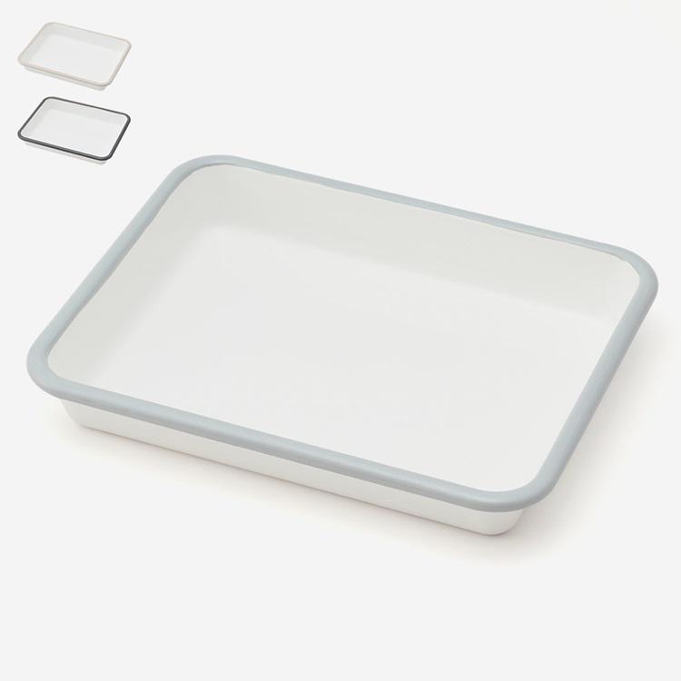 トレー キッチン用品 下味 下ごしらえ 調理器具 食洗機 オーブン 直火 IH｜ ホーローバット25×20cm  KEYUCA(ケユカ) | KEYUCA | 01