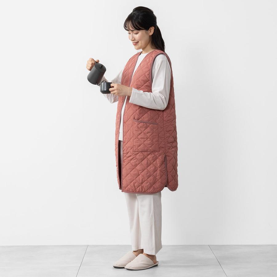KEYUCA（ケユカ） ベスト 中綿 あったか 部屋着 レディース おしゃれ