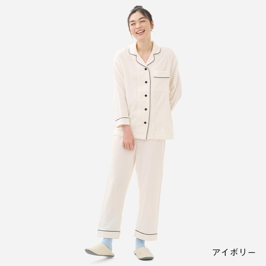 パジャマ 寝間着 上下セット 伸縮性 レディース｜ ケユカナイトウェア ストレッチガーゼセットアップ KEYUCA(ケユカ) | KEYUCA | 02