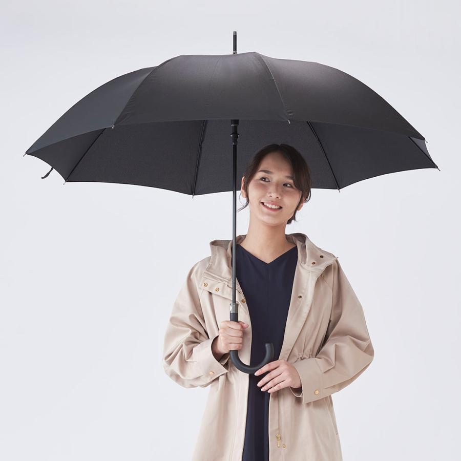 KEYUCA（ケユカ） 雨傘 耐風傘 ジャンプ傘 ワンタッチ 紫外線対策 無地