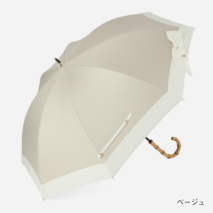 長傘 日傘 雨傘 晴雨兼用 レディース おしゃれ 人気通販 ｜ 【遮光・UVカット】長傘 遮光グログランリボン KEYUCA(ケユカ) | KEYUCA | 02