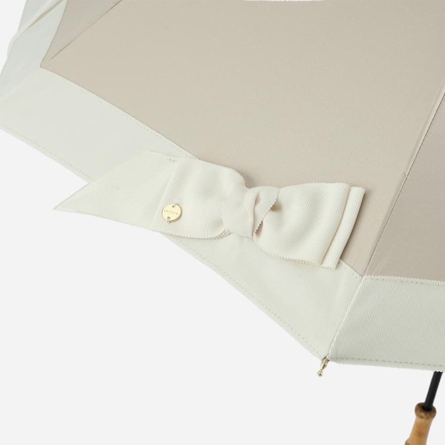 長傘 日傘 雨傘 晴雨兼用 レディース おしゃれ 人気通販 ｜ 【遮光・UVカット】長傘 遮光グログランリボン KEYUCA(ケユカ) | KEYUCA | 06