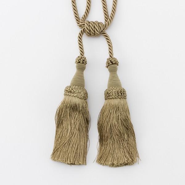 KEYUCAのカーテン(タッセル2枚つき) 1組 KEYUCA タッセル カーテンホルダー[Rest 2つふさ付タッセル 1本