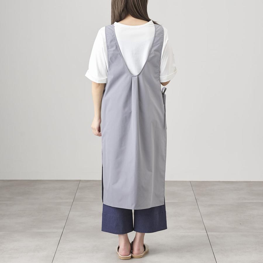 エプロン ワンピース 家事 撥水加工 サイドスリット ポケット付き｜ 撥水ワンピースエプロン  KEYUCA(ケユカ) | KEYUCA | 05