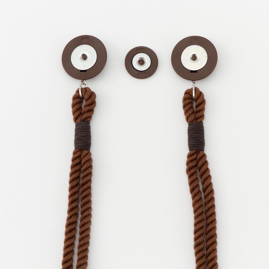 KEYUCA 196×194センチ ケユカ カーテンブラウン　タッセル付 KEYUCA（ケユカ） タッセル カーテンホルダー[マグネットタッセルB 1本