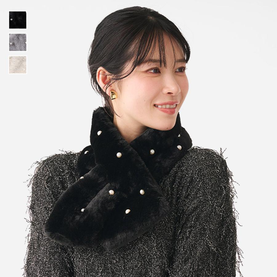 KEYUCA（ケユカ） マフラー レディース フェイクファー 防寒 ネック