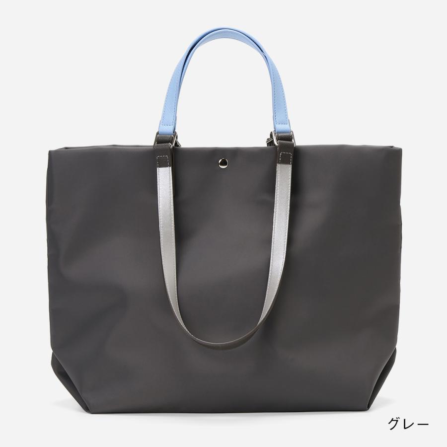 撥水加工済み 2WAYトートバッグ グレー KEYUCA（ケユカ） トートバック A4 レディース 大きめ ポケット付き