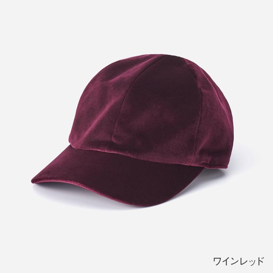 KEYUCA（ケユカ） 帽子 キャップ ベルベット 秋 冬 UVカット 光沢感