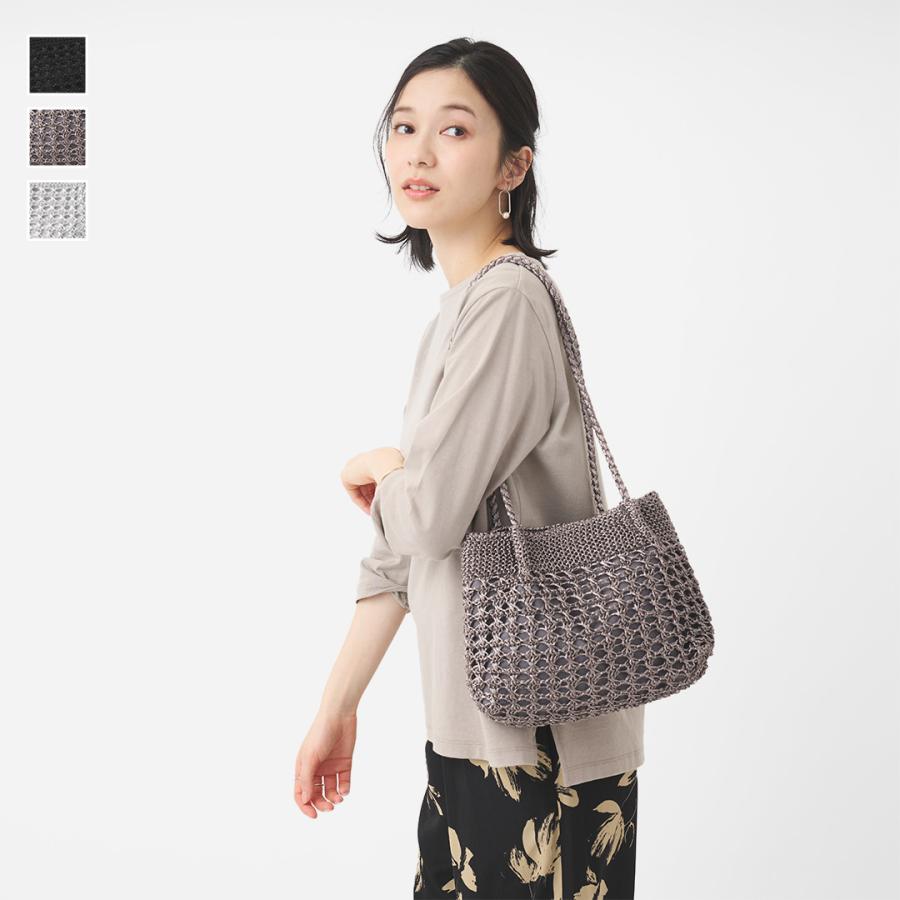 KEYUCA（ケユカ） バッグ ハンドメイド 春 夏 涼しげ メタリック糸｜ N
