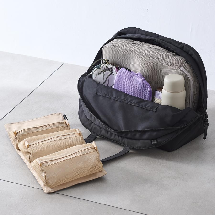 KEYUCA（ケユカ） ポーチ ラウンド型 メッシュ素材 持ち運び 便利