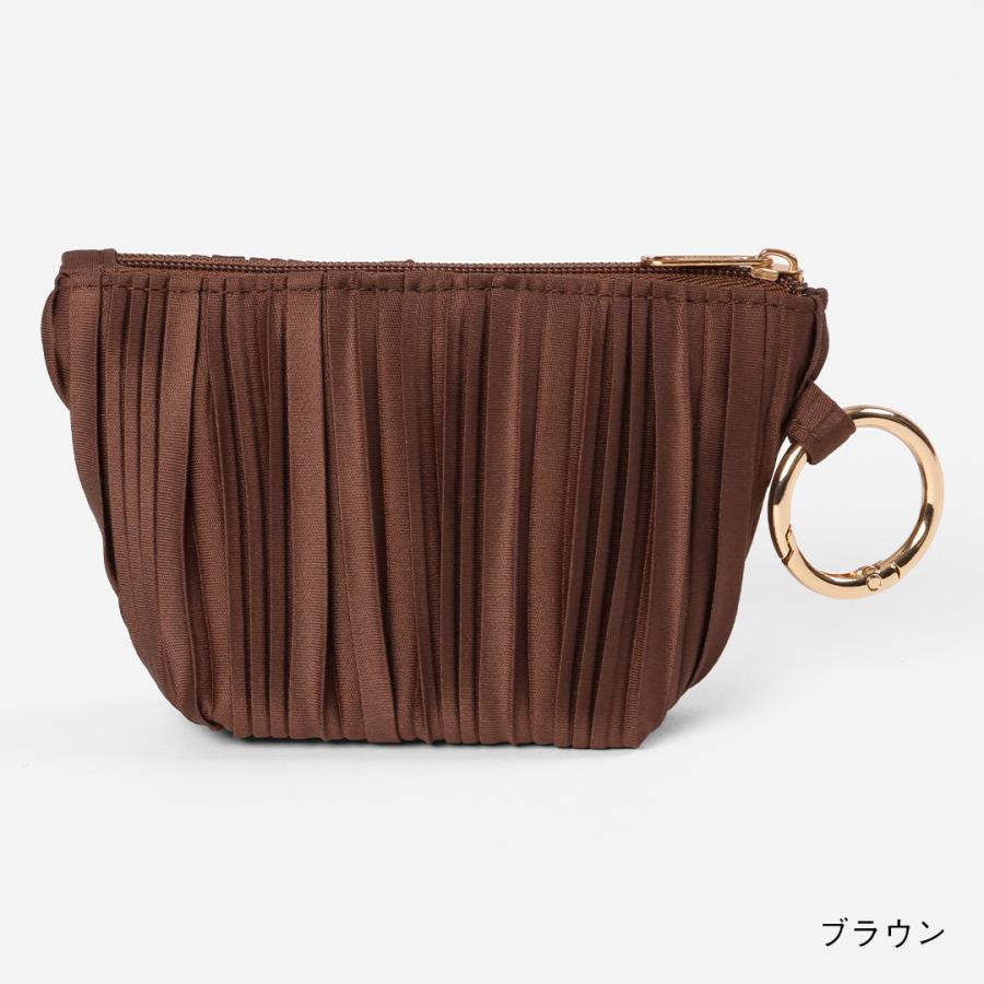 ポーチ バッグチャーム 小物入れ シアー カラビナ 女性 レディース ｜ プリーツミニポーチチャーム KEYUCA(ケユカ) | KEYUCA | 02