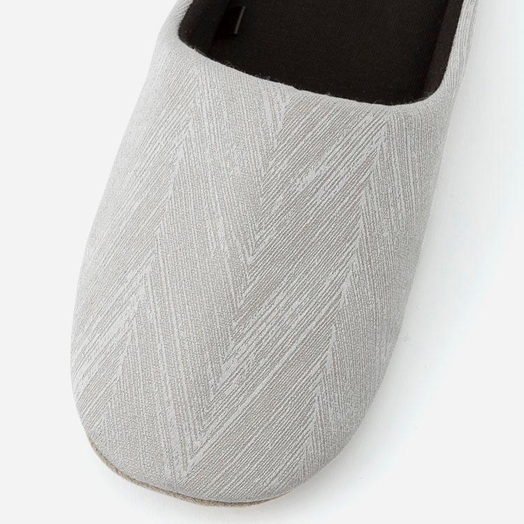 洗えるスリッパ 部屋履き 室内履き 洗濯可能 滑り止め付き シンプル おしゃれ 来客用 モヨウルームシューズ セン グレー Keyuca ケユカ Keyuca 通販 Paypayモール