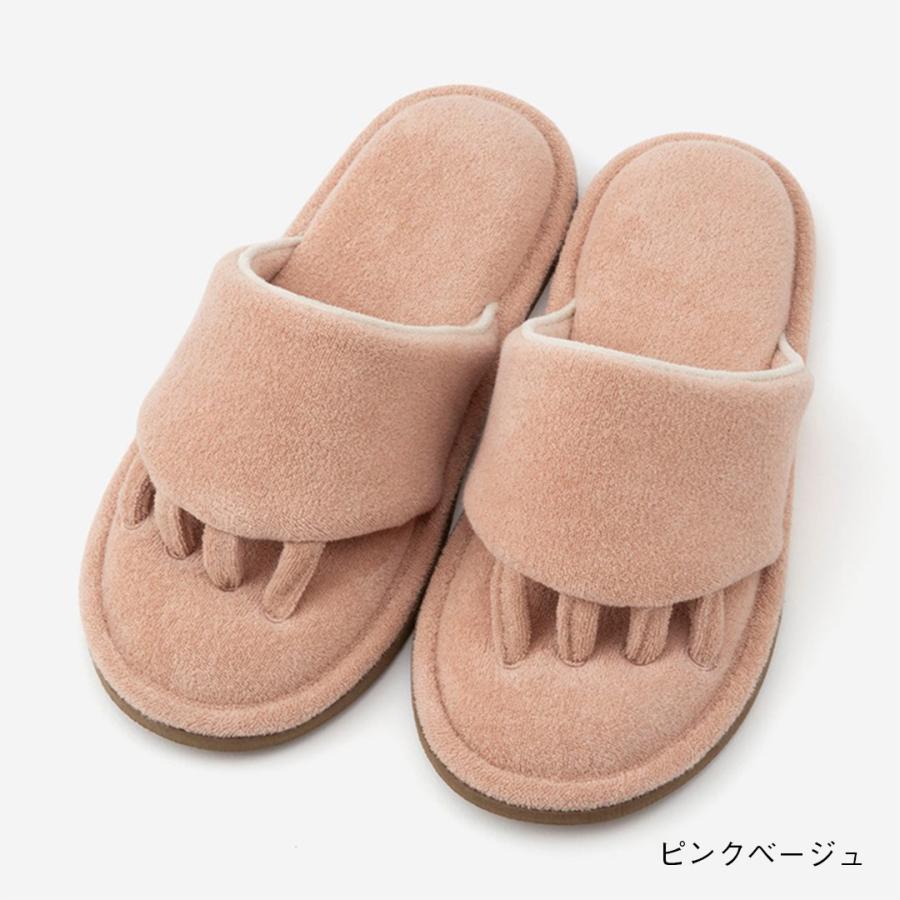 室内 ルームシューズ もっちりクッション ストレッチ 洗濯可 自分用 プレゼント｜ 足指開放 保湿生地で肌にうれしいスリッパ  KEYUCA(ケユカ) | KEYUCA | 02