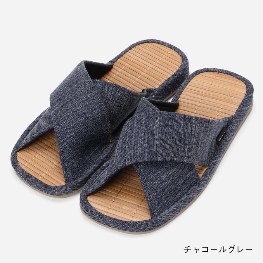 竹スリッパ ルームウェア ルームシューズ ナチュラルインテリア シンプルライフ 清潔｜オープンクロス竹スリッパ サザナミ KEYUCA(ケユカ) | KEYUCA | 03