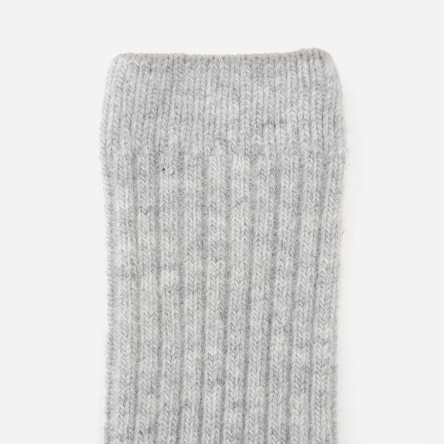 レディース 可愛い パステル調 ルームソックス シンプル 長め クルーソックス ｜ d アンゴラ混リブクルー|ソックス|靴下  KEYUCA(ケユカ) | KEYUCA | 05