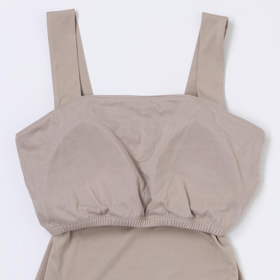 シームレスブラ ナイトブラ ノンワイヤーブラ 24時間着用 締め付けない ｜ H 綺麗見えカップ付サテンキャミップ KEYUCA(ケユカ) | KEYUCA | 03