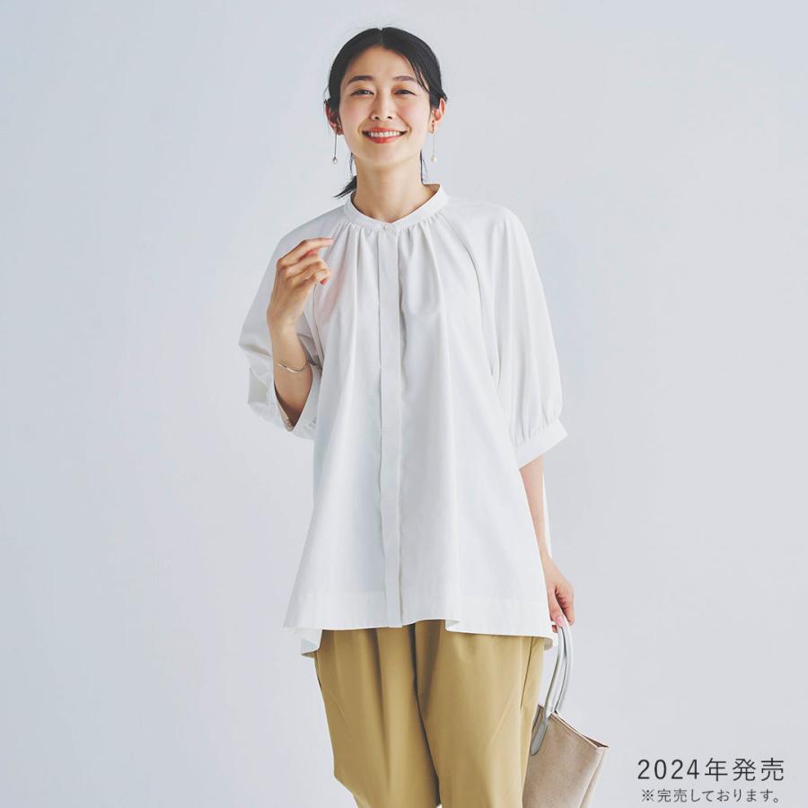 KEYUCA（ケユカ） レディース トップス 五分袖 吸水速乾 Aライン 春夏