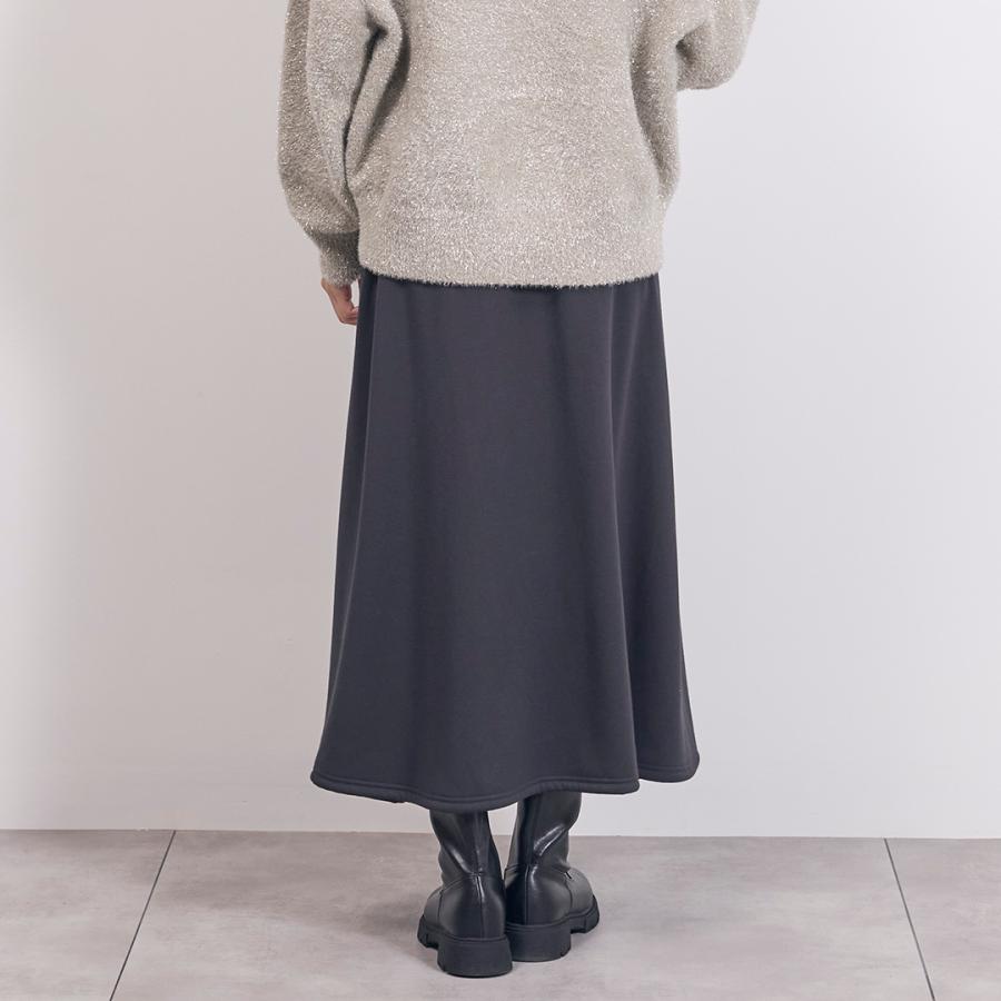 KEYUCA スカート 冬 裏起毛 暖かい レディース ボトムス 防寒 毛玉に