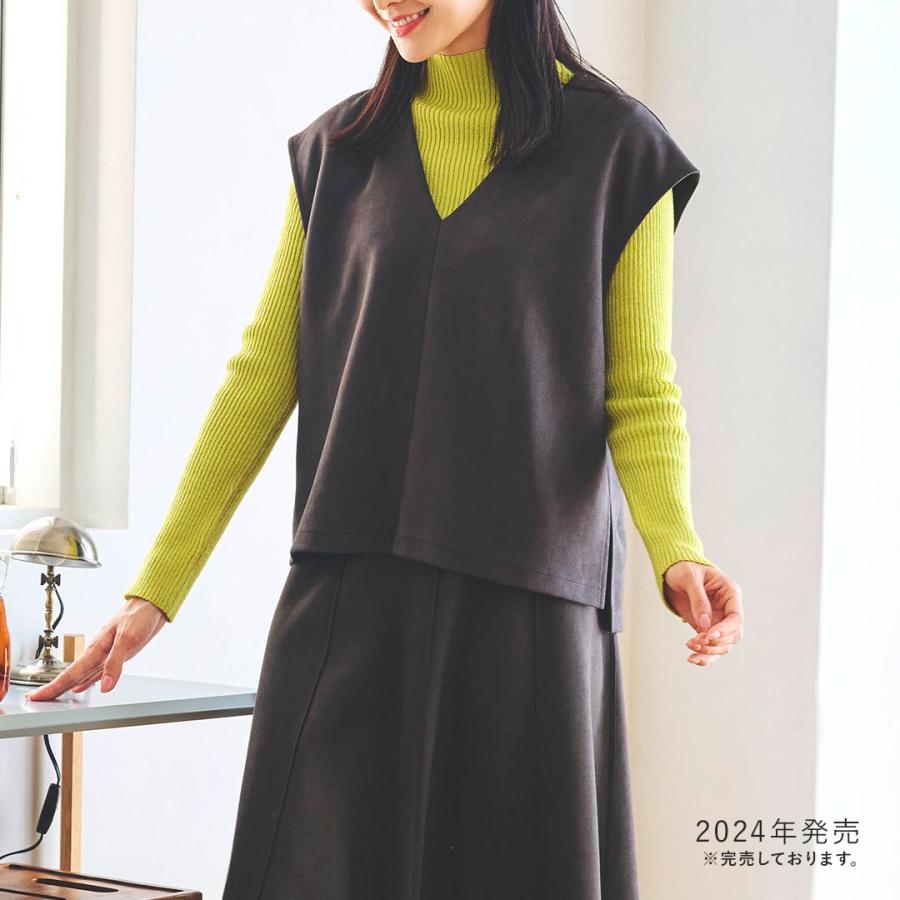 KEYUCA（ケユカ） レディース ベスト トップス スウェード ストレッチ