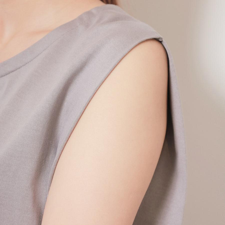 レディース トップス Tシャツ カットソー ノースリーブ ウォッシャブル 夏 おしゃれ 通販|【KEYUCA BASIC】クルーネックノースリーブTシャツ KEYUCA(ケユカ) | KEYUCA | 07