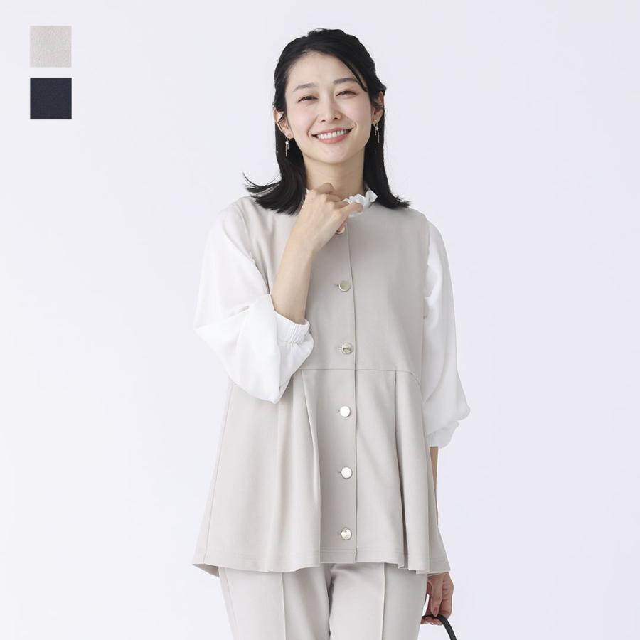KEYUCA（ケユカ） レディース トップス ジレ セットアップ ペプラム