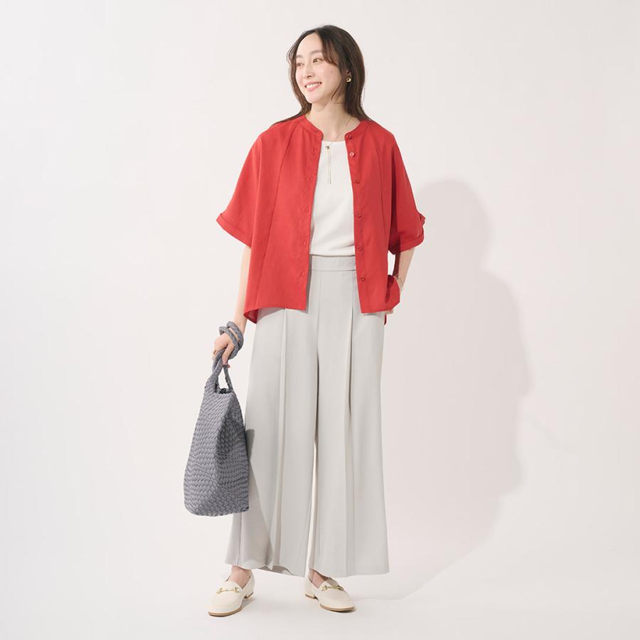 KEYUCA（ケユカ） レディース トップス シャツ オーバーサイズ 5分袖