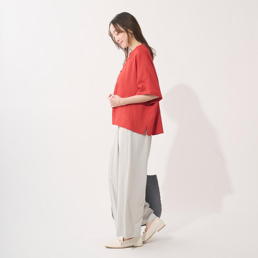 KEYUCA（ケユカ） レディース トップス シャツ オーバーサイズ 5分袖