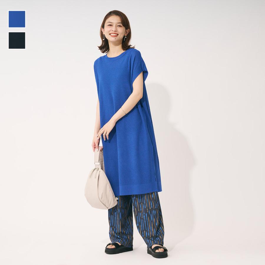レディース チュニック パンツ セットアップ ニット 上下セット