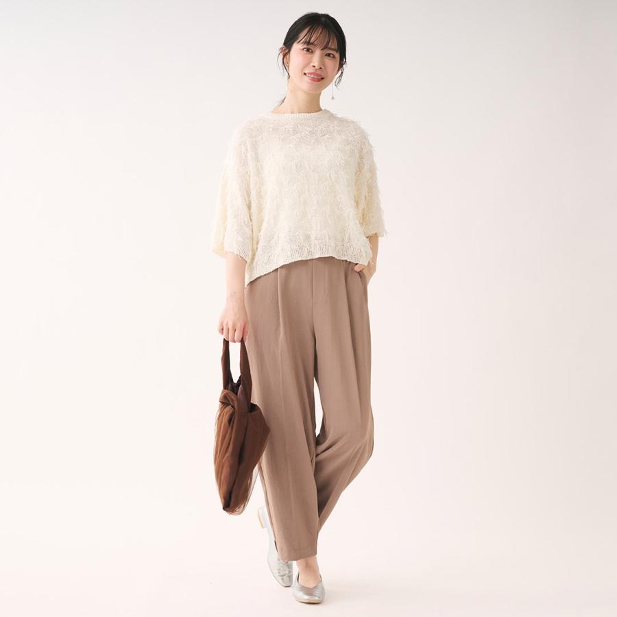 KEYUCA（ケユカ） レディース トップス ニット 5分袖 フリンジ