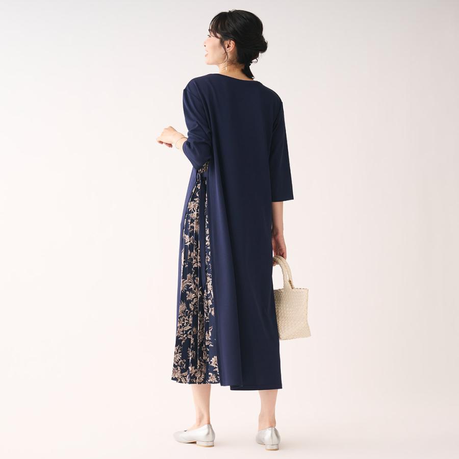 KEYUCA（ケユカ） レディース ワンピース ワンピ プリーツ ポンチ 花柄