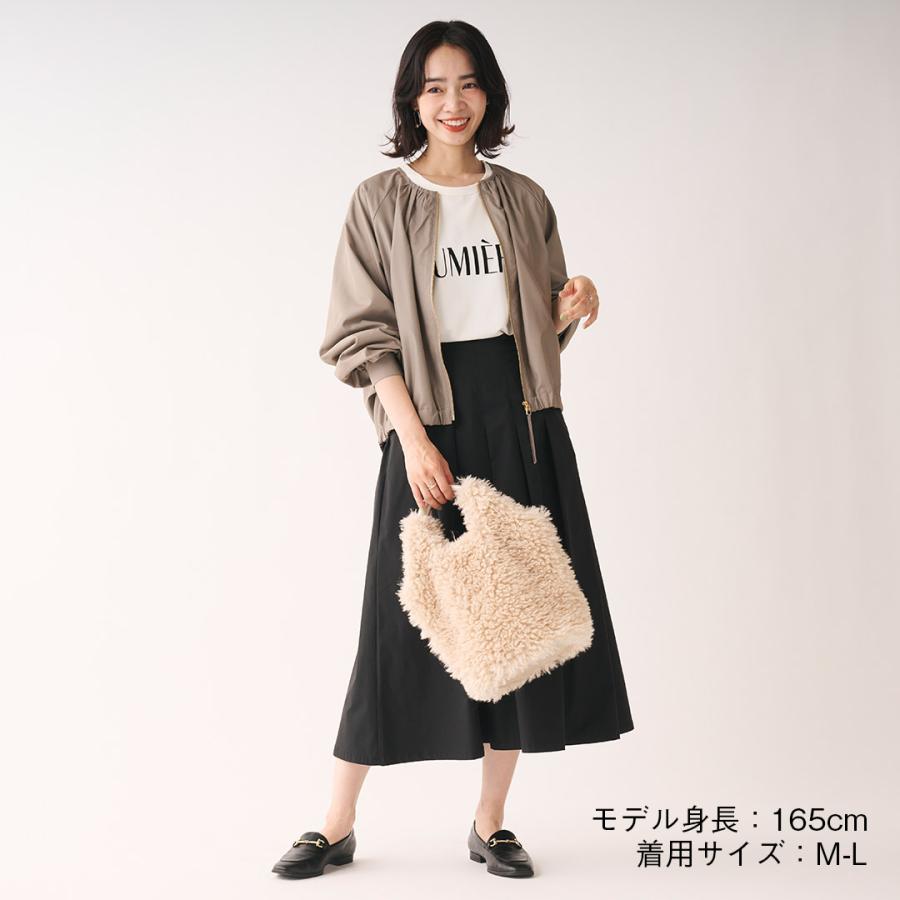 KEYUCA（ケユカ） レディース アウター ブルゾン ギャザー ノーカラー