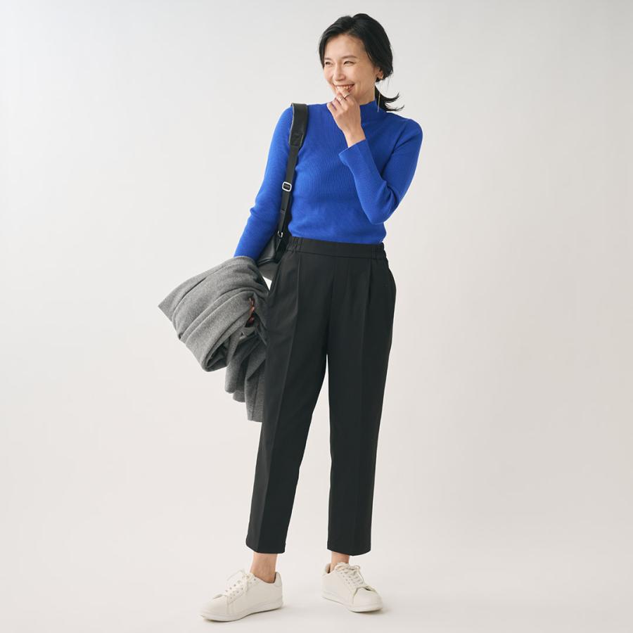 レディース ボトムス パンツ テーパード 裏起毛 定番 美脚 ウォッシャブル ストレッチ おしゃれ 通販 | 美ストレッチ裏起毛テーパードパンツ KEYUCA(ケユカ) | KEYUCA | 05