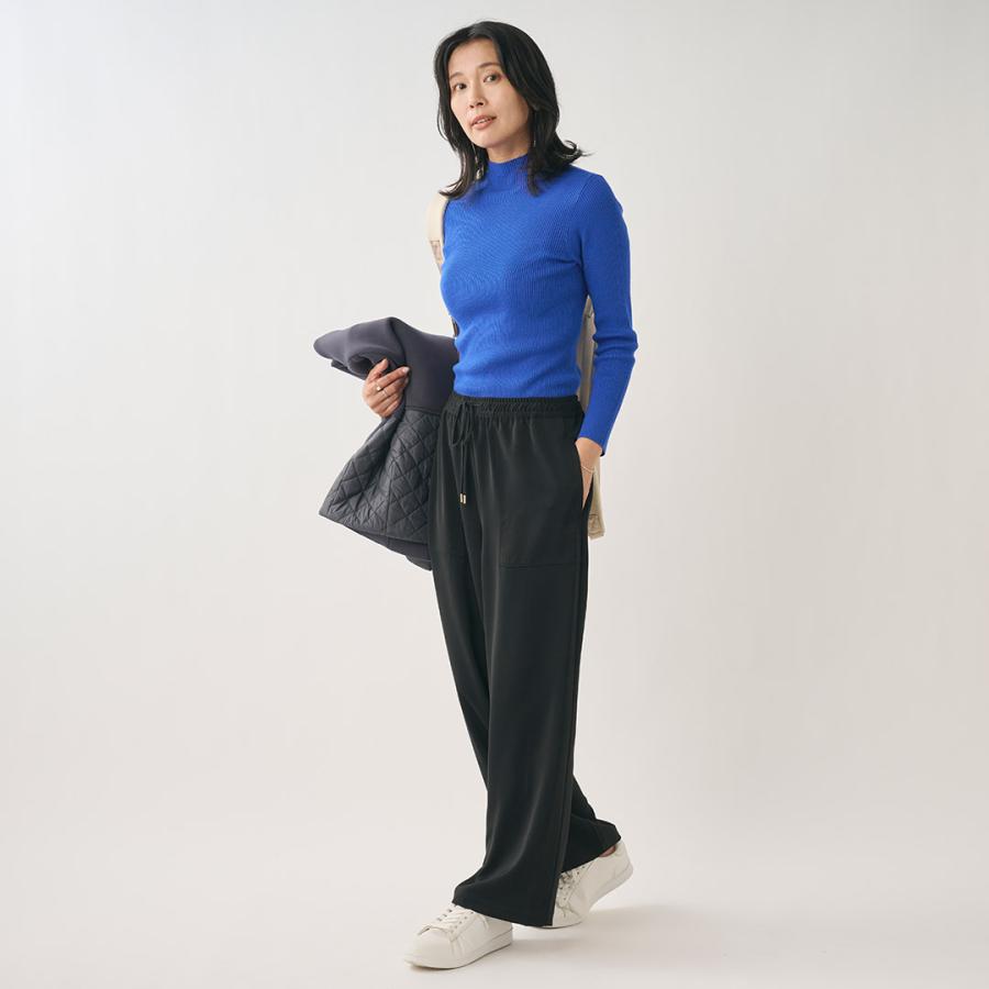 レディース ボトムス パンツ イージーパンツ サテン 楽ちんパンツ ウォッシャブル おしゃれ  通販|スポンディッシュサテンイージーパンツ  KEYUCA(ケユカ) | KEYUCA | 01