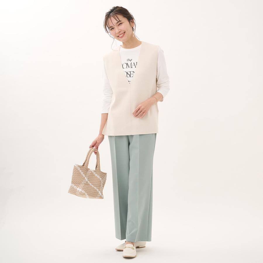 レディース ボトムス パンツ ワイド イージー 撥水 防汚 ウォッシャブル ストレッチ 春 おしゃれ  通販|【すごナノ撥水】イージーワイドパンツ  KEYUCA(ケユカ) | KEYUCA | 07