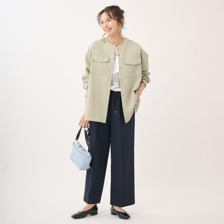 レディース ボトムス パンツ ワイド イージー 撥水 防汚 ウォッシャブル ストレッチ 春 おしゃれ  通販|【すごナノ撥水】イージーワイドパンツ  KEYUCA(ケユカ) | KEYUCA | 10