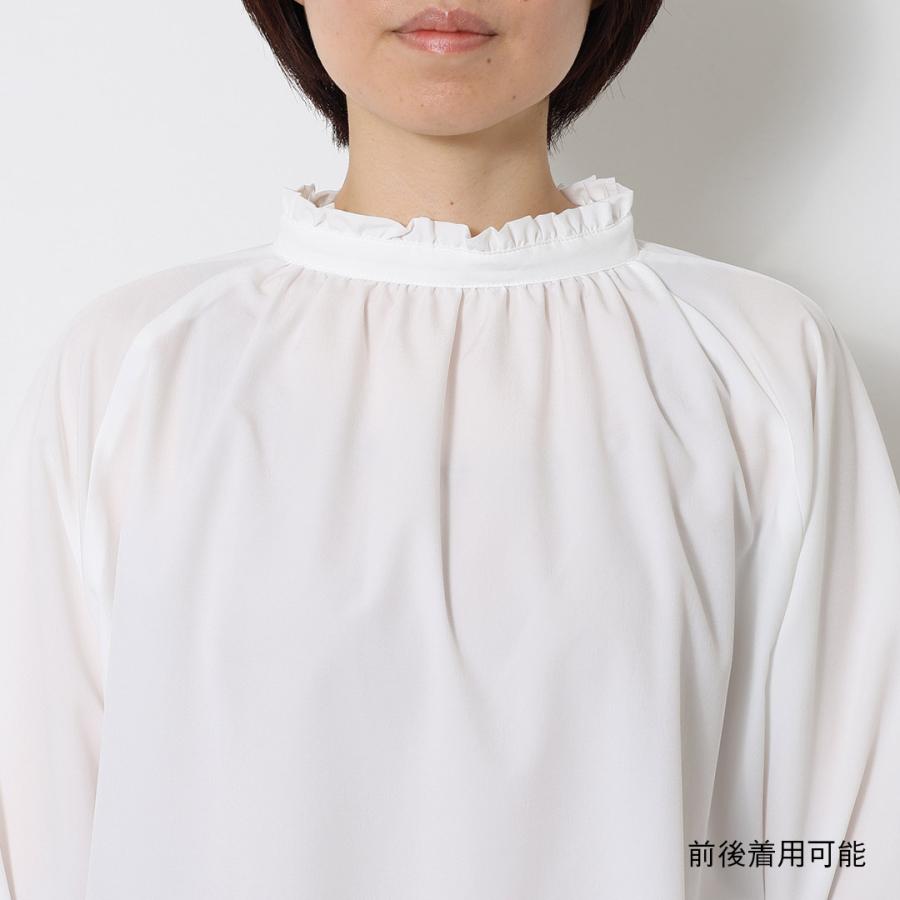 レディース トップス ブラウス フリル ボウタイ 撥水 防汚 ウォッシャブル 春 おしゃれ 通販|【すごナノ撥水】ボウタイ付3WAYフリルブラウス KEYUCA(ケユカ) | KEYUCA | 11