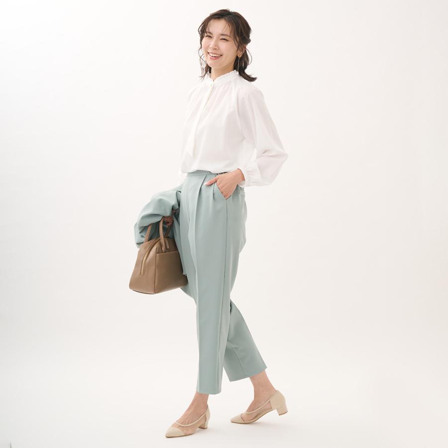 レディース トップス ブラウス フリル ボウタイ 撥水 防汚 ウォッシャブル 春 おしゃれ 通販|【すごナノ撥水】ボウタイ付3WAYフリルブラウス KEYUCA(ケユカ) | KEYUCA | 04