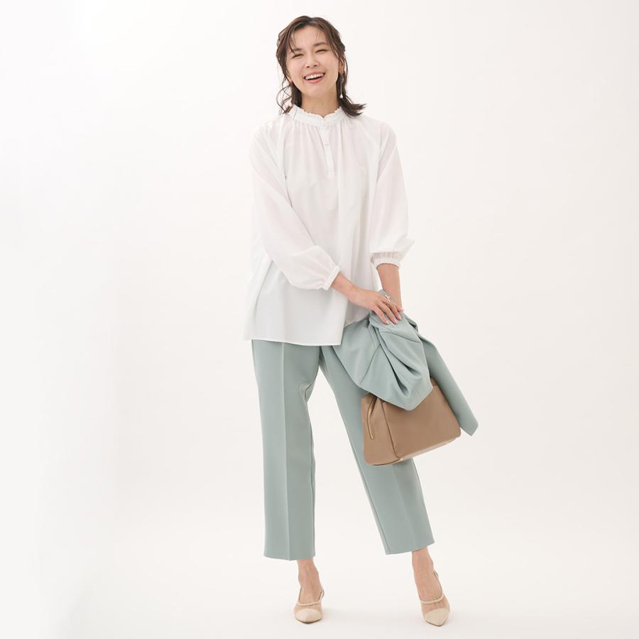 レディース トップス ブラウス フリル ボウタイ 撥水 防汚 ウォッシャブル 春 おしゃれ 通販|【すごナノ撥水】ボウタイ付3WAYフリルブラウス KEYUCA(ケユカ) | KEYUCA | 06