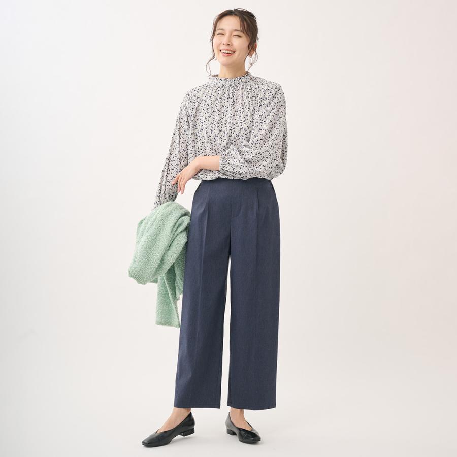 レディース トップス ブラウス フリル ボウタイ 撥水 防汚 ウォッシャブル 春 おしゃれ 通販|【すごナノ撥水】ボウタイ付3WAYフリルブラウス KEYUCA(ケユカ) | KEYUCA | 02