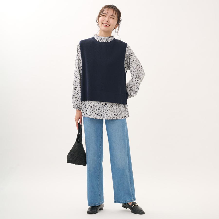 レディース トップス ブラウス フリル ボウタイ 撥水 防汚 ウォッシャブル 春 おしゃれ 通販|【すごナノ撥水】ボウタイ付3WAYフリルブラウス KEYUCA(ケユカ) | KEYUCA | 07