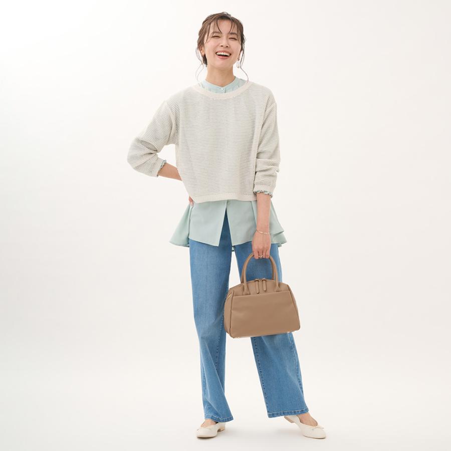 レディース トップス シャツ ブラウス フレア シンプル 撥水 防汚 ウォッシャブル 春 おしゃれ 通販|【すごナノ撥水】バンドカラーフレアシャツ KEYUCA(ケユカ) | KEYUCA | 08