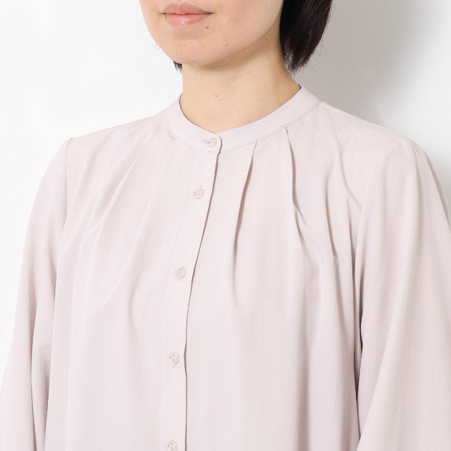 レディース トップス シャツ ブラウス フレア シンプル 撥水 防汚 ウォッシャブル 春 おしゃれ 通販|【すごナノ撥水】バンドカラーフレアシャツ KEYUCA(ケユカ) | KEYUCA | 09