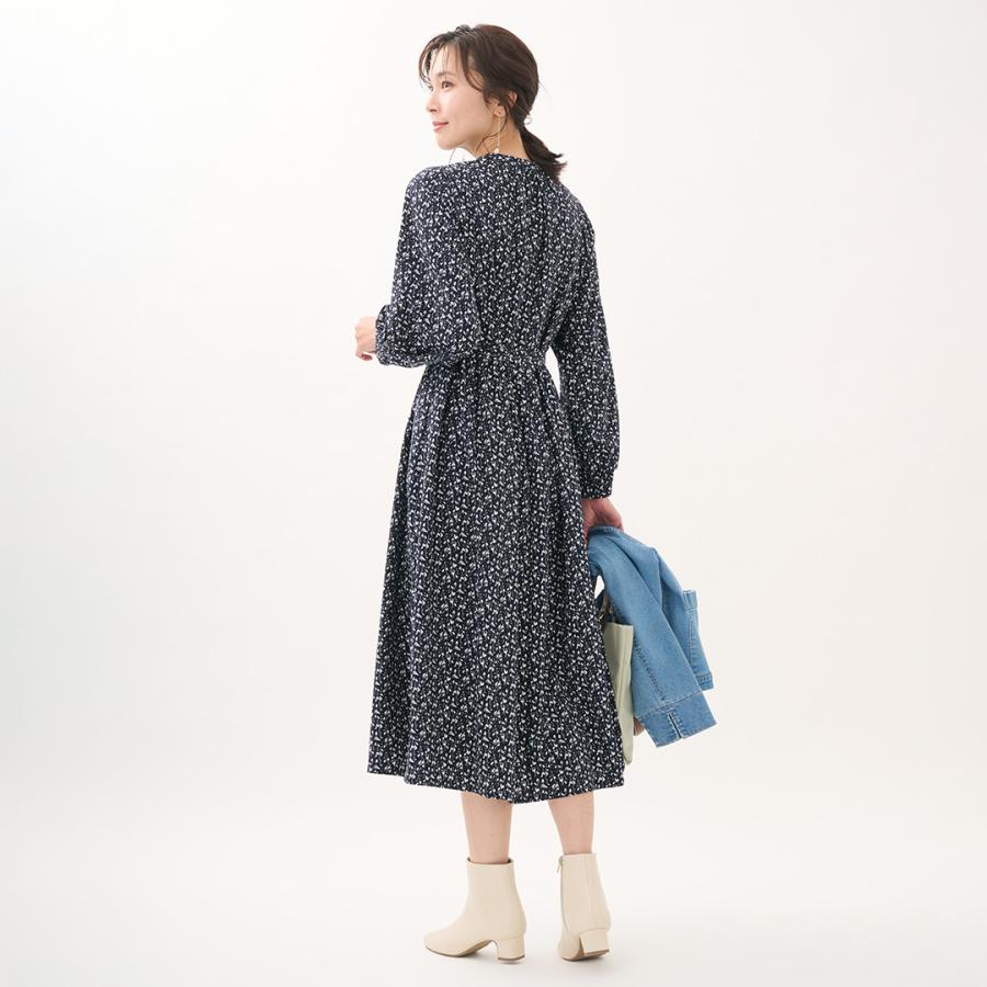 レディース ワンピース ワンピ ギャザー シャツワンピ 撥水 防汚 ウォッシャブル 春 おしゃれ 通販|【すごナノ撥水】ベルト付ギャザーワンピース KEYUCA(ケユカ) | KEYUCA | 05