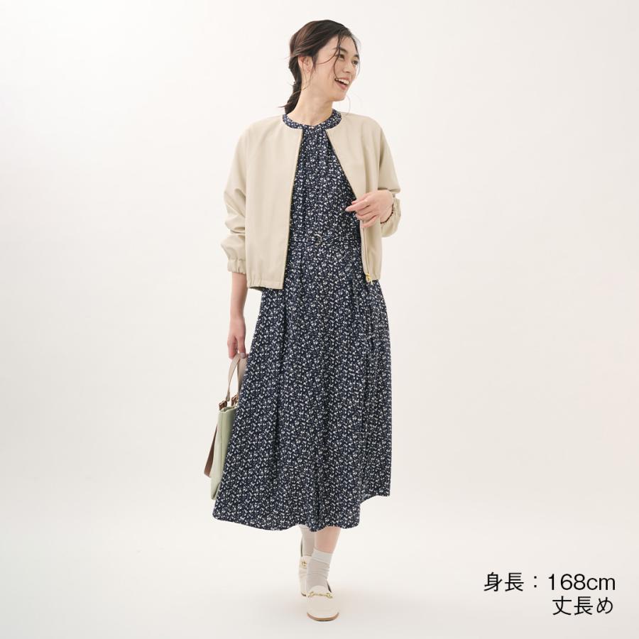 レディース ワンピース ワンピ ギャザー シャツワンピ 撥水 防汚 ウォッシャブル 春 おしゃれ 通販|【すごナノ撥水】ベルト付ギャザーワンピース KEYUCA(ケユカ) | KEYUCA | 04