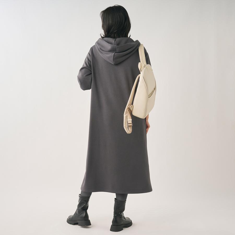 レディース ワンピース ワンピ フーディー フード付 静電気軽減 あったか ウォッシャブル 冬 おしゃれ 通販|裏シャギーフーディーワンピース KEYUCA(ケユカ) | KEYUCA | 04