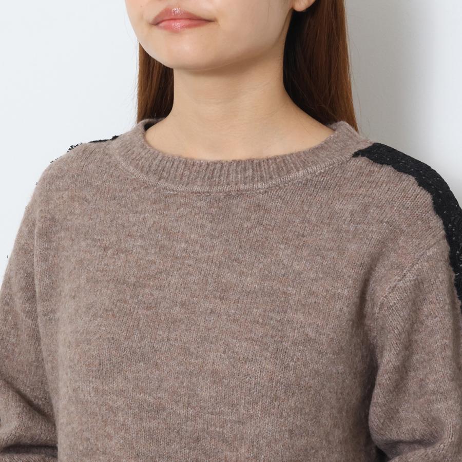 レディース トップス チュニック レース ニット あったか カジュアル 上品 ウォッシャブル おしゃれ 通販|袖レースニットチュニック KEYUCA(ケユカ) | KEYUCA | 05
