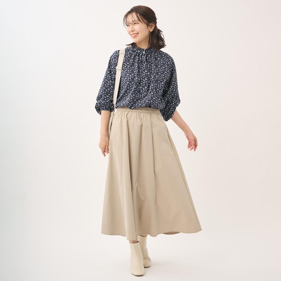 レディース ボトムス スカート フレア 撥水 防汚 ウォッシャブル Aライン 美シルエット おしゃれ 通販|【すごナノ撥水】タフタフレアスカート KEYUCA(ケユカ)の画像
