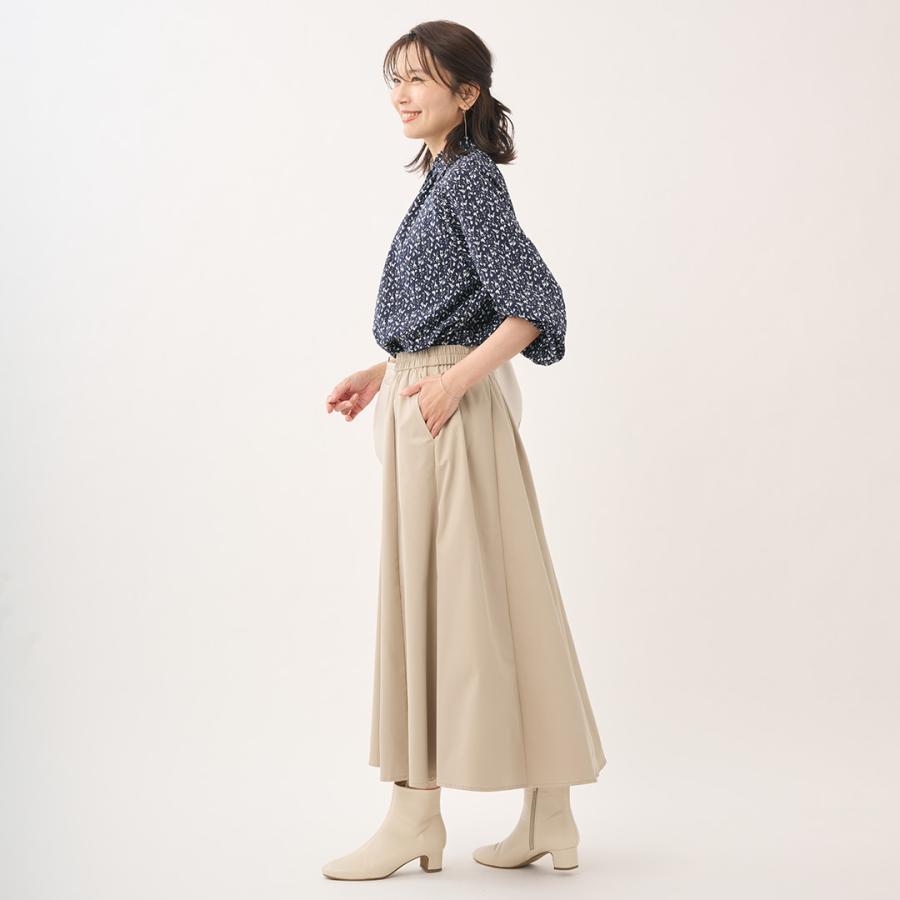 レディース ボトムス スカート フレア 撥水 防汚 ウォッシャブル Aライン 美シルエット おしゃれ 通販|【すごナノ撥水】タフタフレアスカート KEYUCA(ケユカ)の画像