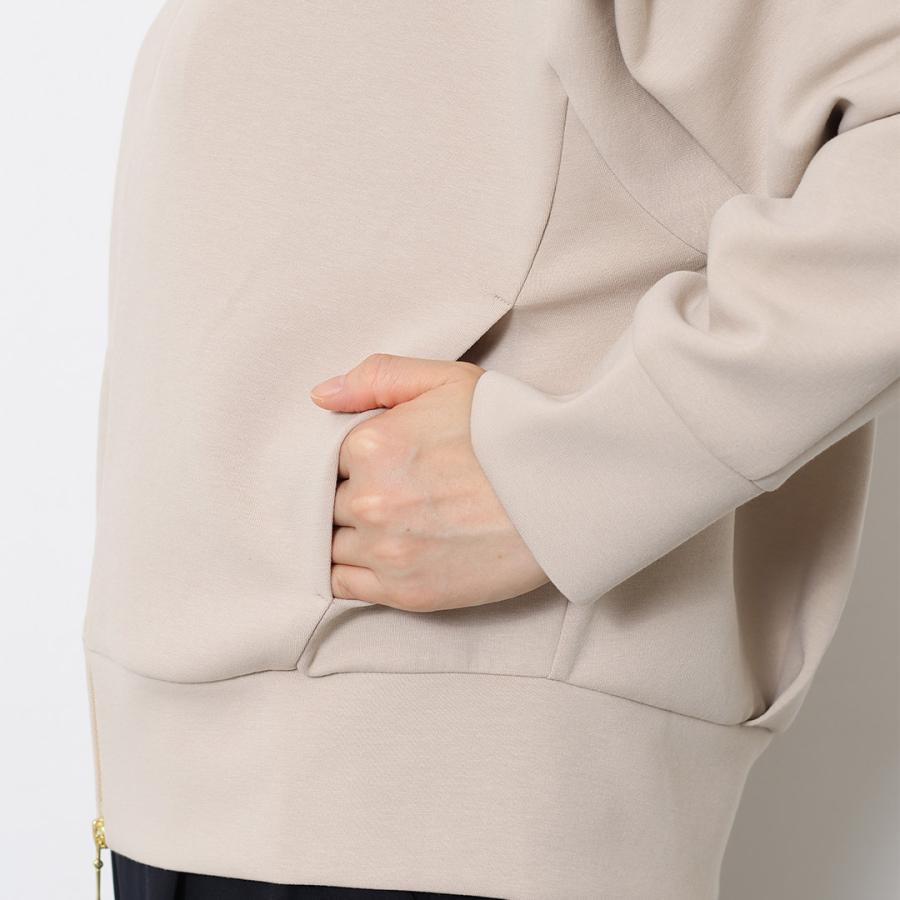 レディース トップス アウター パーカー 羽織り キレイ見え ウォッシャブル ストレッチ 春 おしゃれ  通販|ダブルジップダンボールパーカー  KEYUCA(ケユカ) | KEYUCA | 11