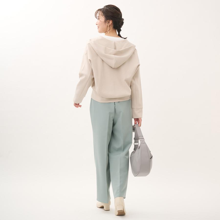 レディース トップス アウター パーカー 羽織り キレイ見え ウォッシャブル ストレッチ 春 おしゃれ  通販|ダブルジップダンボールパーカー  KEYUCA(ケユカ) | KEYUCA | 06